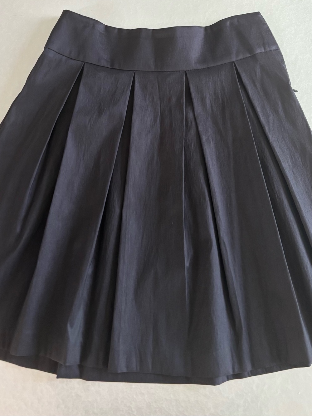 Cache Black Pleated A-Line Skirt/ M
